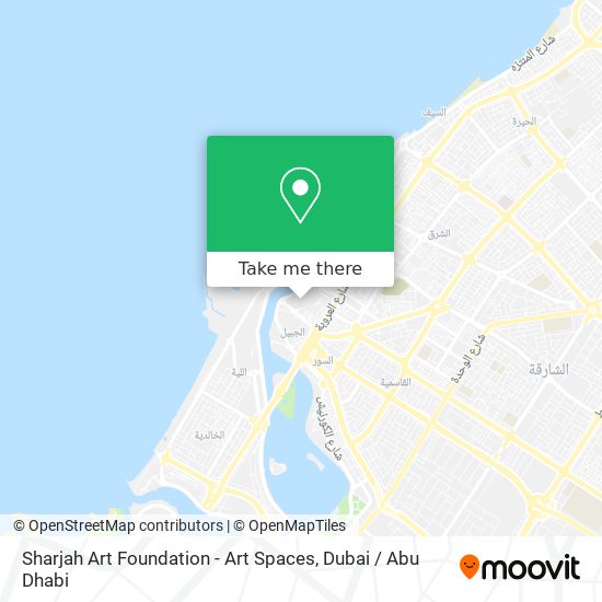 Sharjah Art Foundation - Art Spaces map