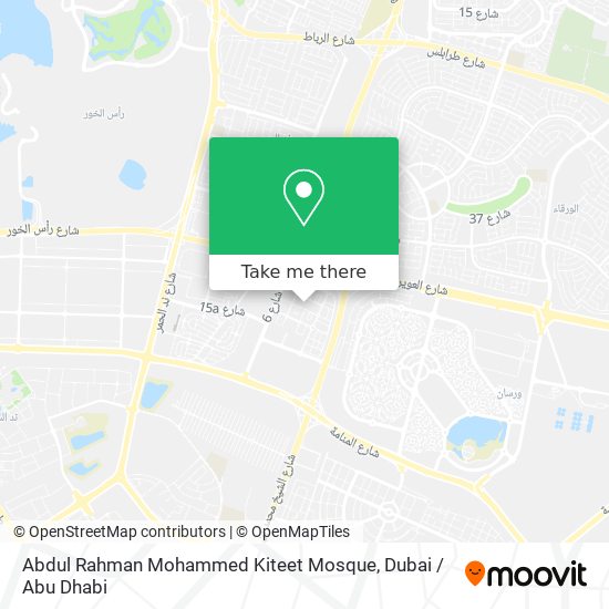 Abdul Rahman Mohammed Kiteet Mosque map