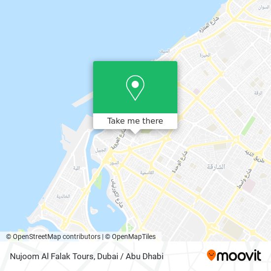 Nujoom Al Falak Tours map