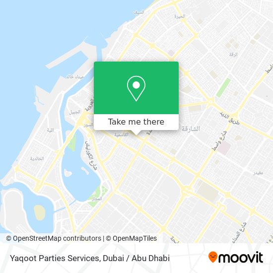 Yaqoot Parties Services map