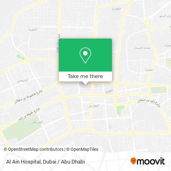 Al Ain Hospital map