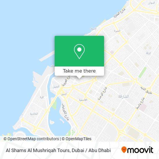 Al Shams Al Mushriqah Tours map