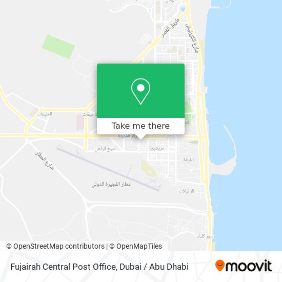 Fujairah Central Post Office map