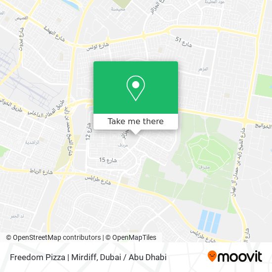 Freedom Pizza | Mirdiff map