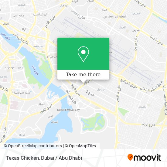 Texas Chicken map