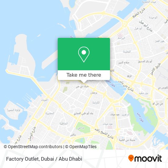 Factory Outlet map