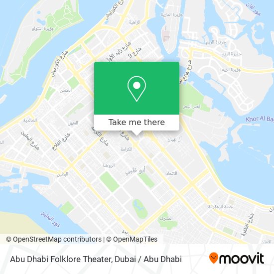 Abu Dhabi Folklore Theater map