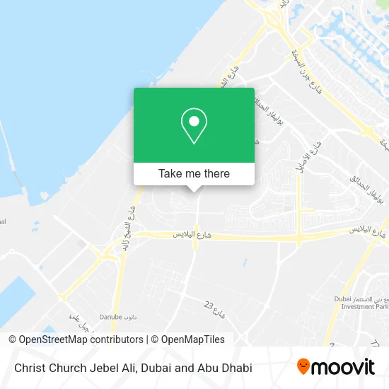 Christ Church Jebel Ali map