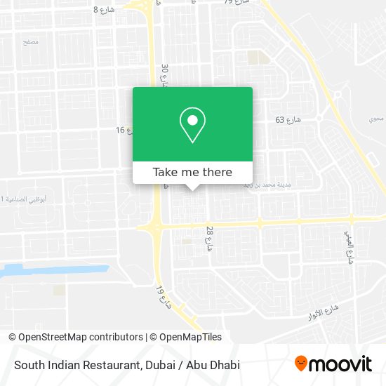 South Indian Restaurant map