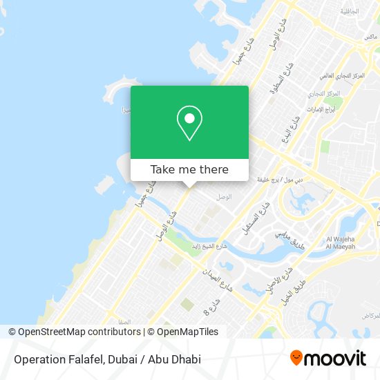 Operation Falafel map