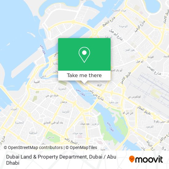 Dubai Land & Property Department map