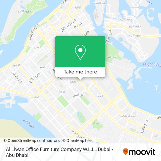 Al Liwan Office Furniture Company W.L.L. map
