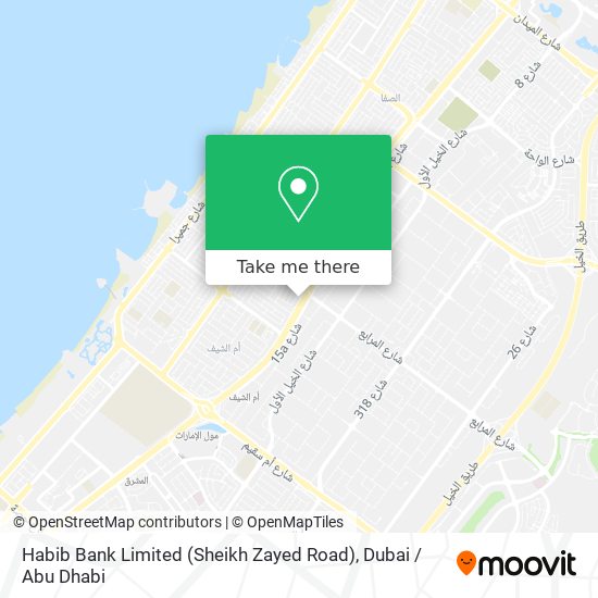 Habib Bank Limited (Sheikh Zayed Road) map