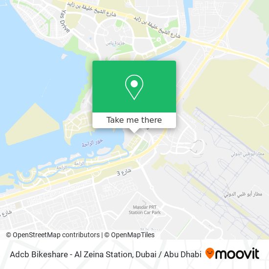 Adcb Bikeshare - Al Zeina Station map