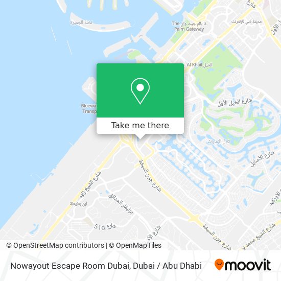 Nowayout Escape Room Dubai map