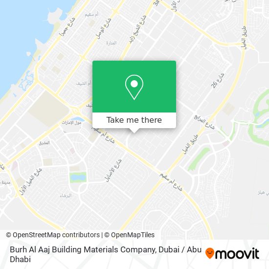 Burh Al Aaj Building Materials Company map