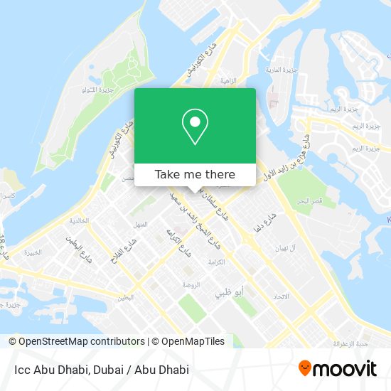 Icc Abu Dhabi map