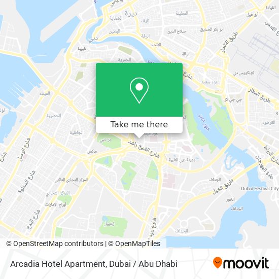 Arcadia Hotel Apartment map