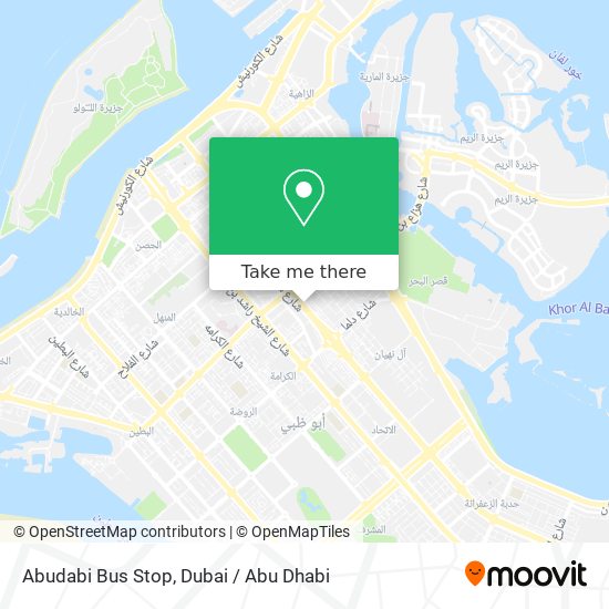Abudabi Bus Stop map