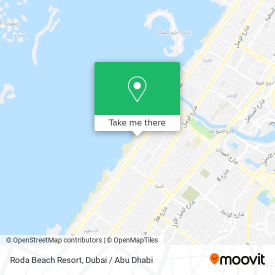 Roda Beach Resort map
