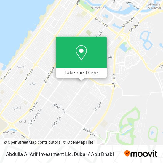 Abdulla Al Arif Investment Llc map