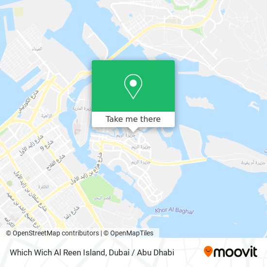 Which Wich Al Reen Island map