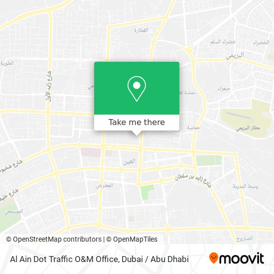 Al Ain Dot Traffic O&M Office map