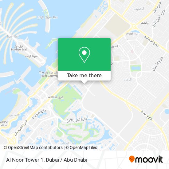 Al Noor Tower 1 map