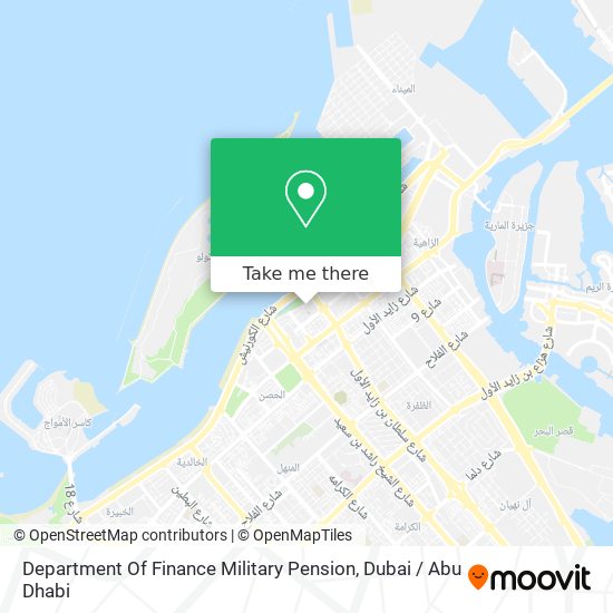 Department Of Finance Military Pension map