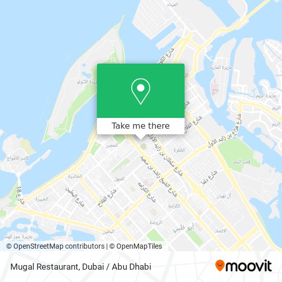 Mugal Restaurant map
