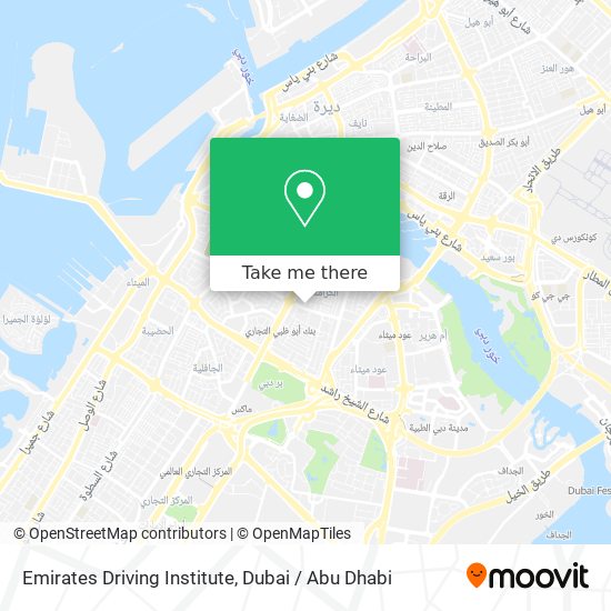 Emirates Driving Institute map