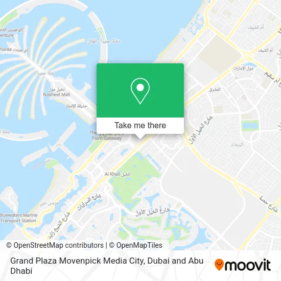 Grand Plaza Movenpick Media City map