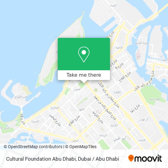 Cultural Foundation Abu Dhabi map