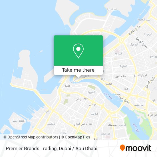 Premier Brands Trading map