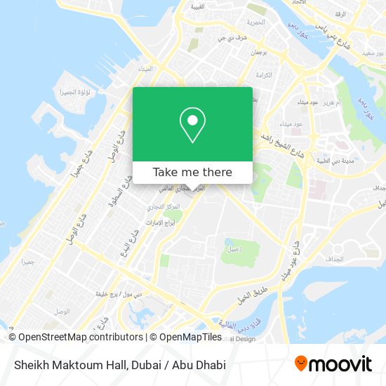 Sheikh Maktoum Hall map