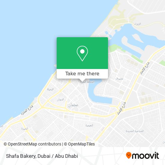 Shafa Bakery map