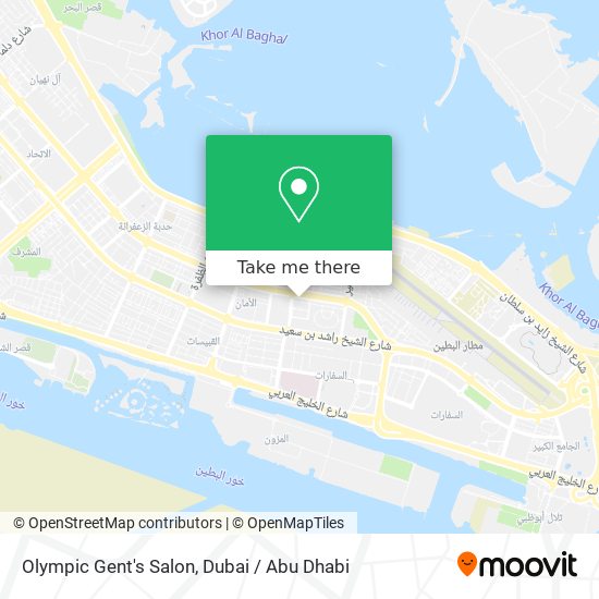 Olympic Gent's Salon map