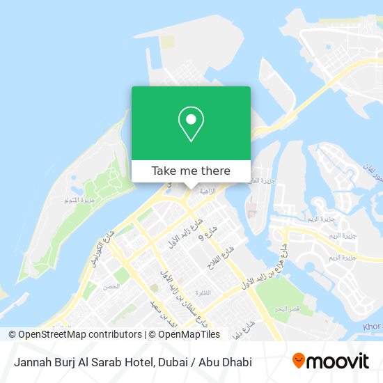 Jannah Burj Al Sarab Hotel map