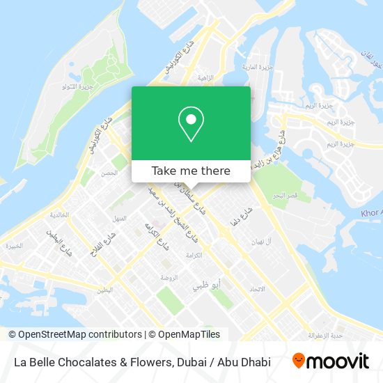 La Belle Chocalates & Flowers map