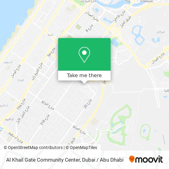Al Khail Gate Community Center map