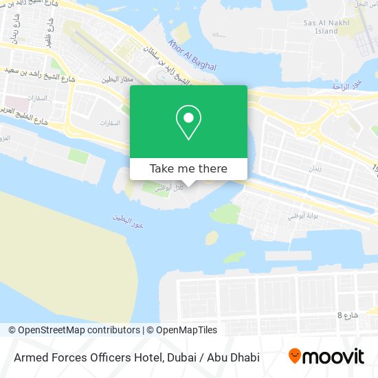 Armed Forces Officers Hotel map