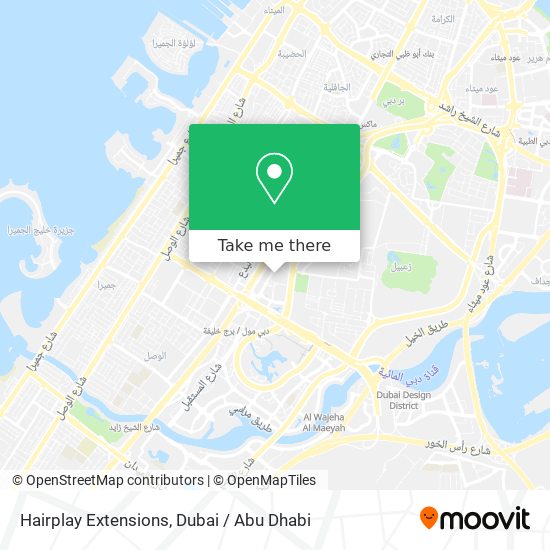 Hairplay Extensions map