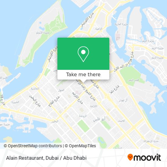 Alain Restaurant map