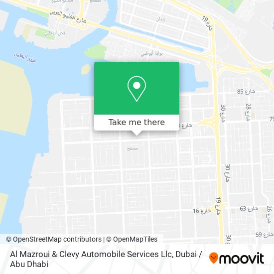 Al Mazroui & Clevy Automobile Services Llc map