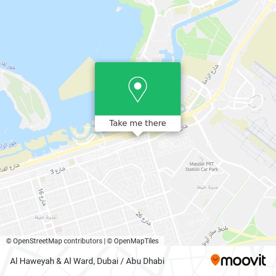 Al Haweyah & Al Ward map