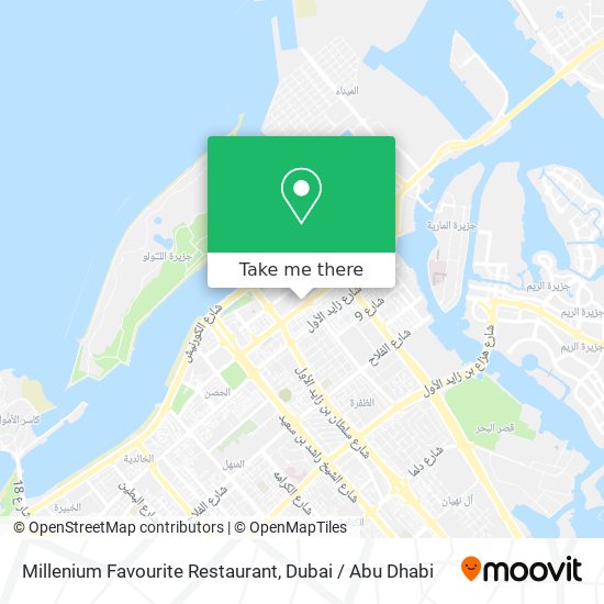 Millenium Favourite Restaurant map