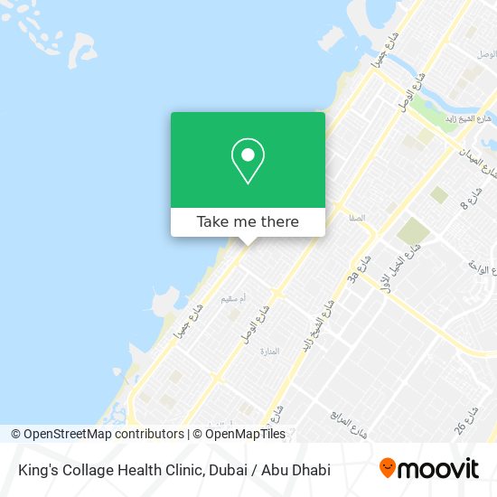 King's Collage Health Clinic map