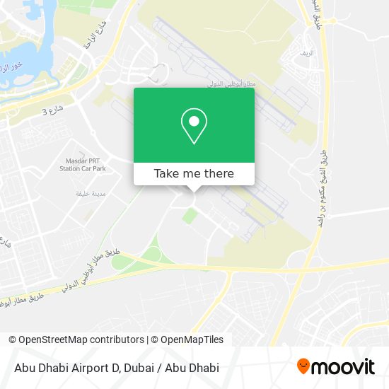Abu Dhabi Airport D map