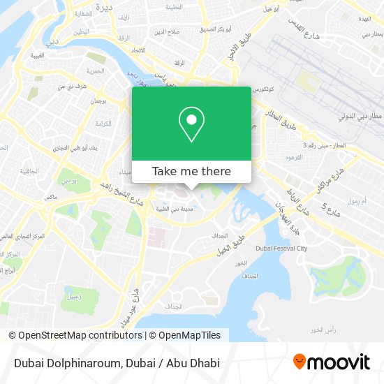 Dubai Dolphinaroum map