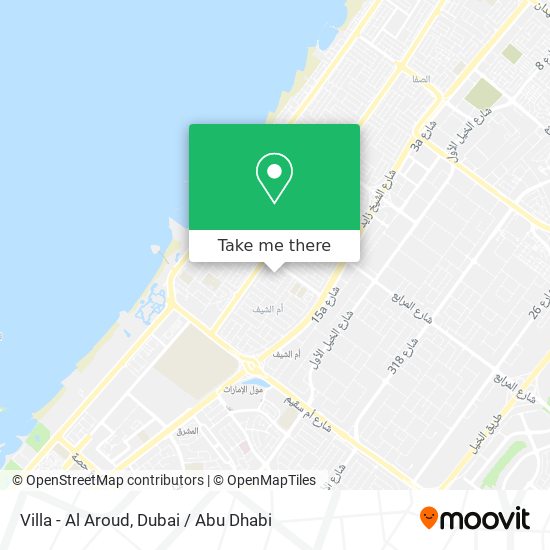 Villa - Al Aroud map